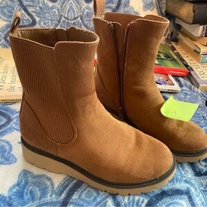 Tan Suede Ankle Boots